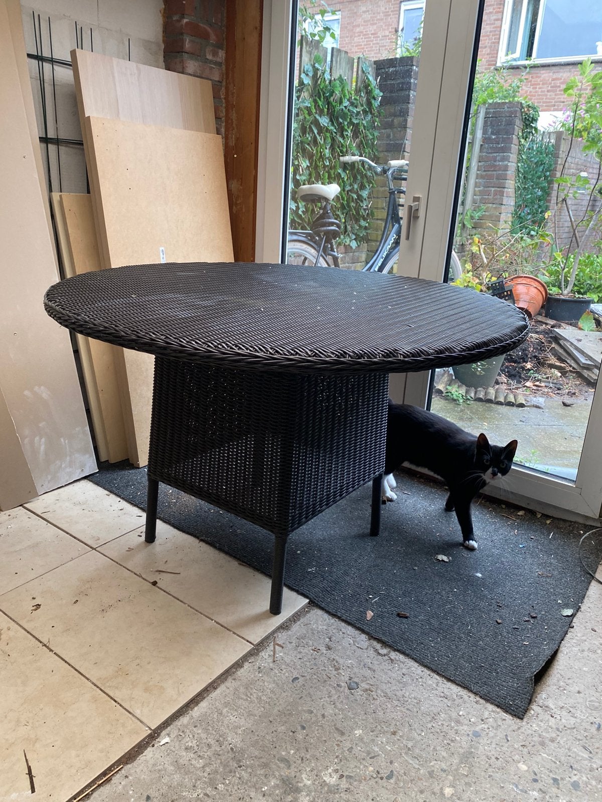 Ronde tuintafel, Ophalen, Gebruikt, Rond