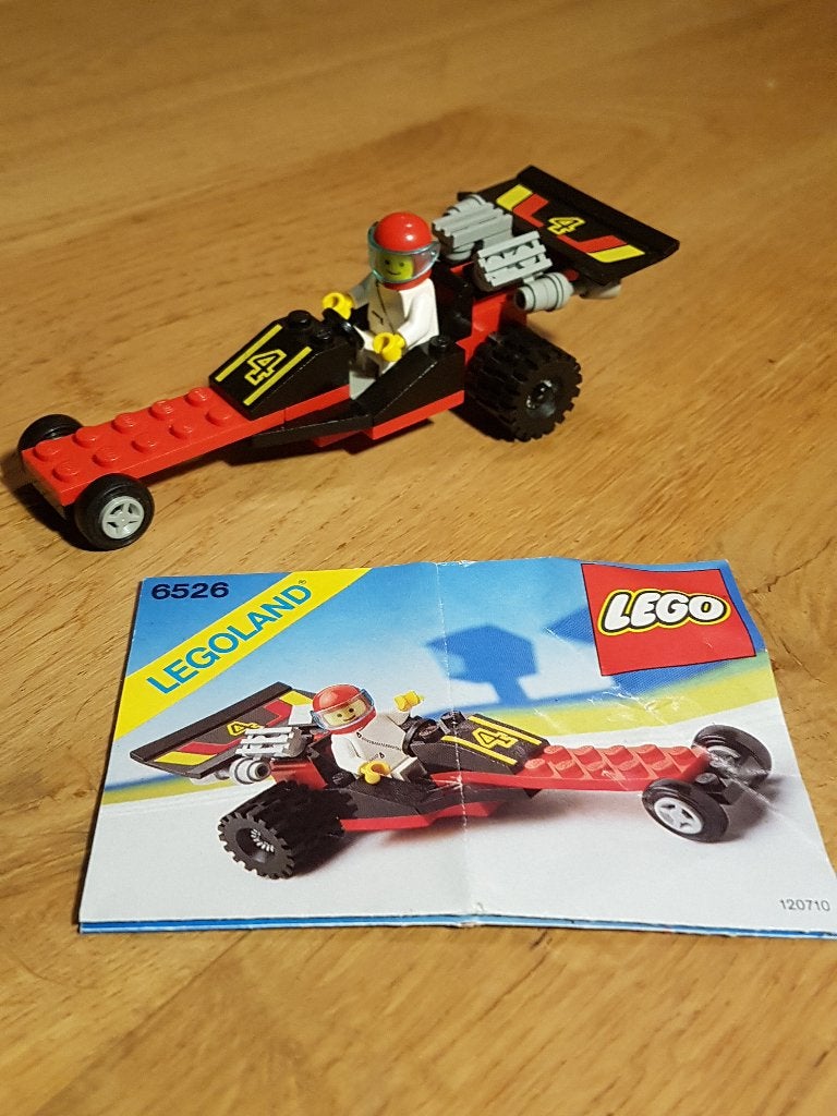 LEGO Legoland 6526: Drag Racer met instructies, Gebruikt, Lego, Inclusief instructies, Ophalen of Verzenden