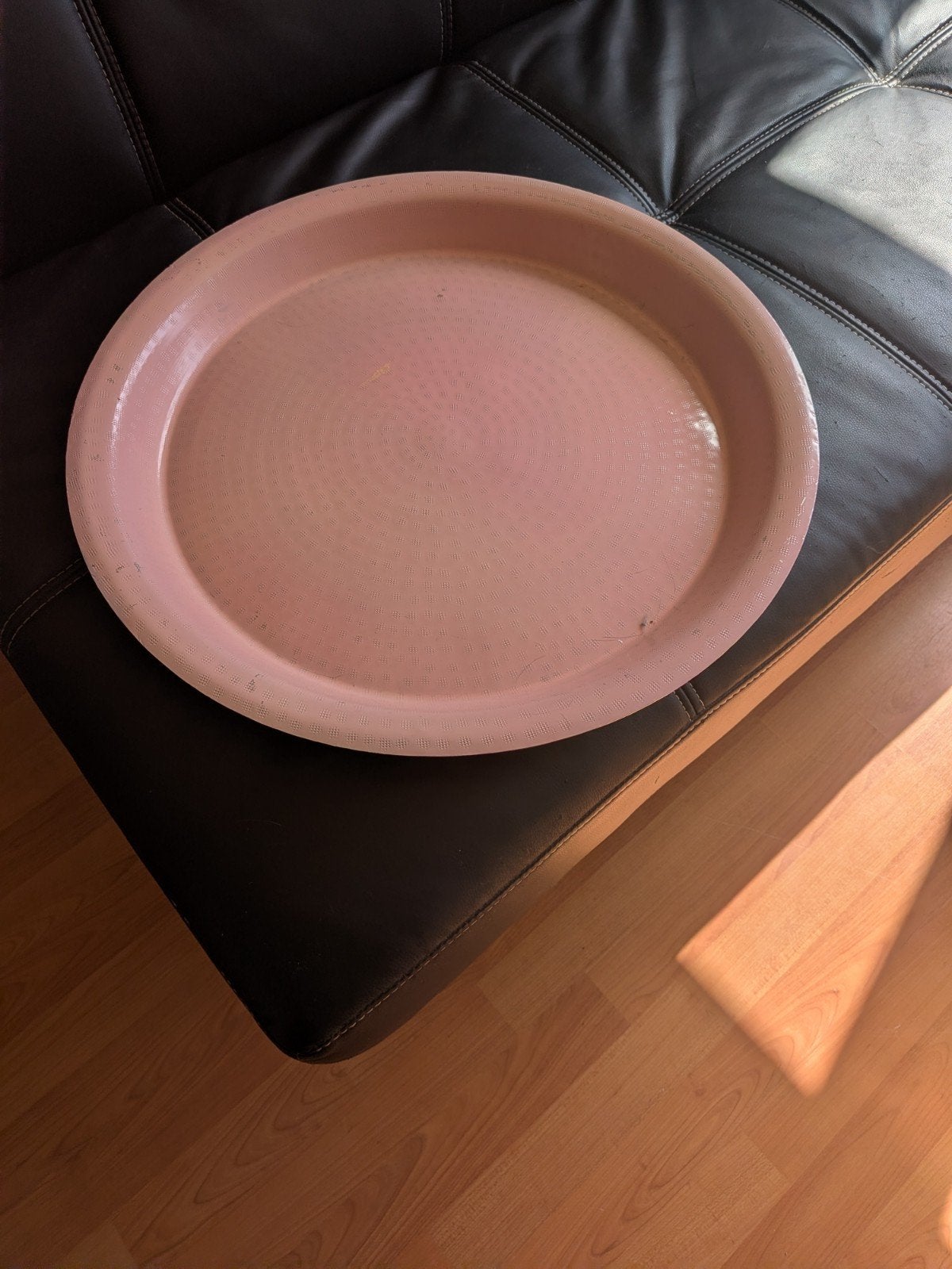 metalen dienblad, Huis en Inrichting, Woonaccessoires | Dienbladen, Gebruikt, Afgeronde hoeken, Rond, Ophalen of Verzenden