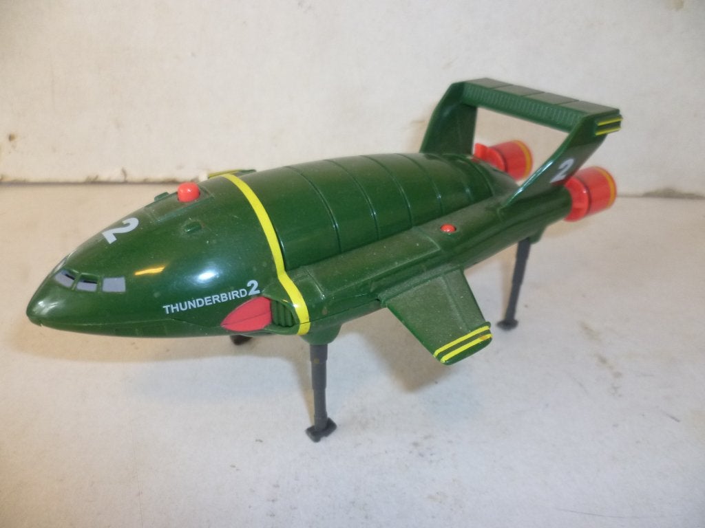 The Thunderbirds Thunderbird2 met geluid 18cm lang film tv , Verzamelen, Ophalen of Verzenden, Gebruikt, Beeldje, Replica of Model