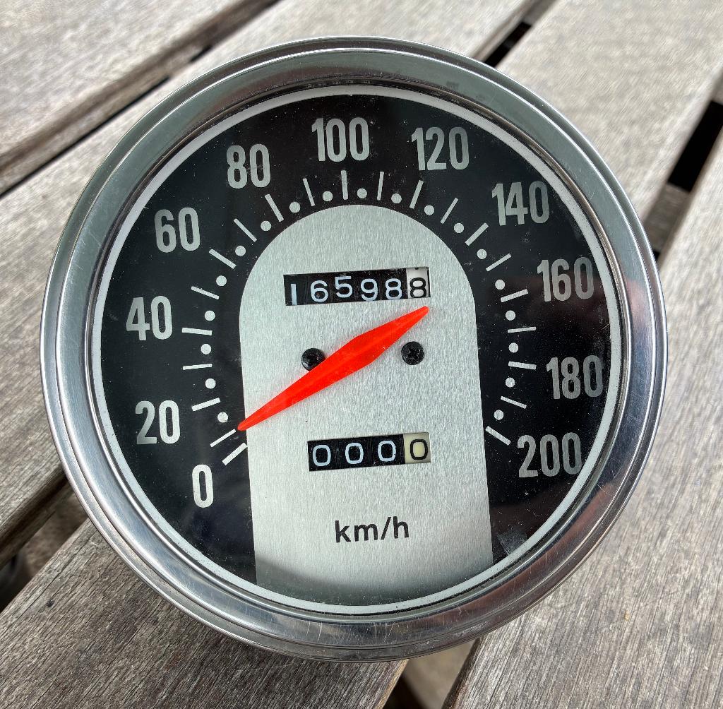 Harley-Davidson Speedometer, 1:1, Ophalen of Verzenden, Gebruikt