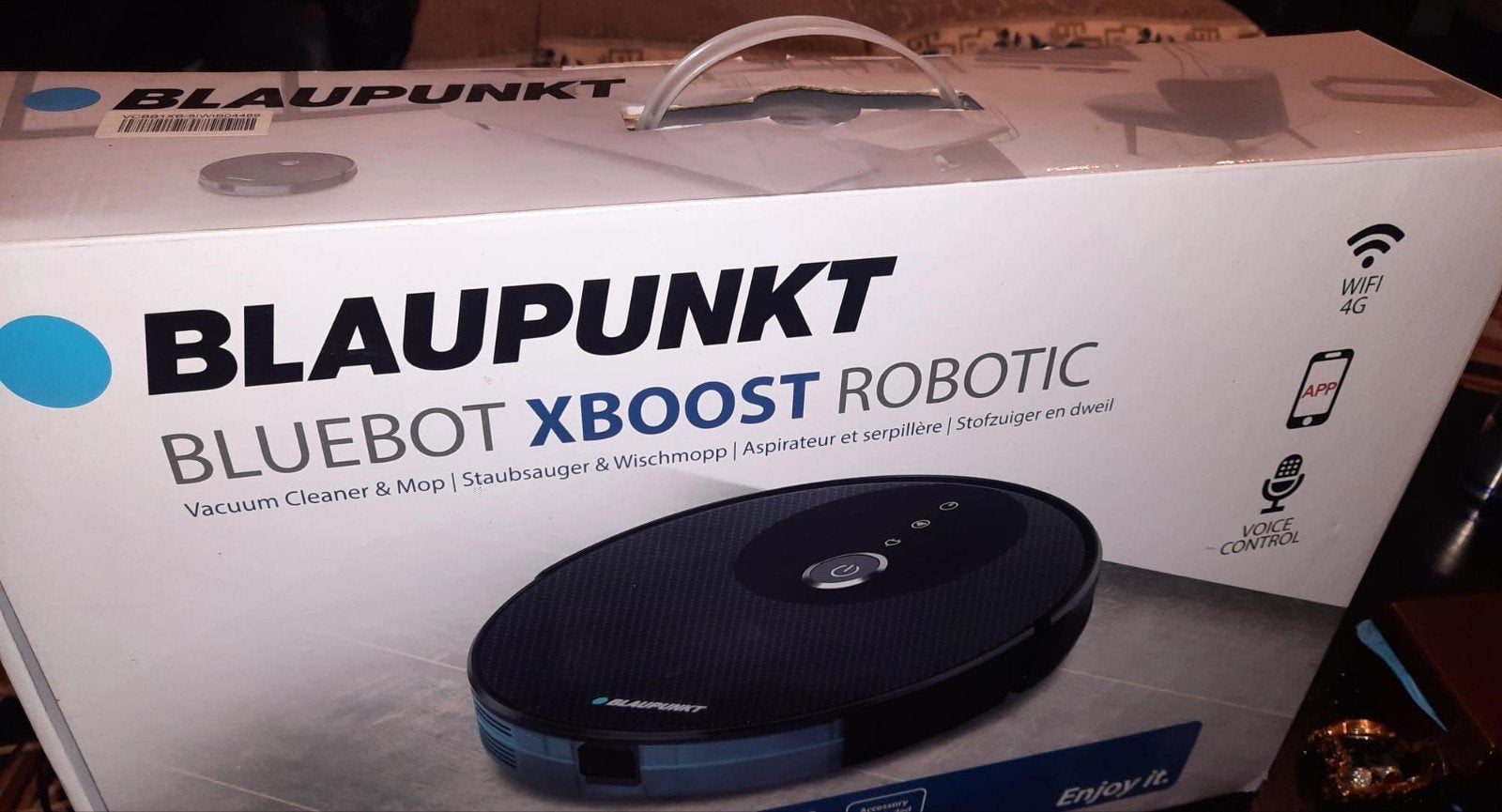 Blaupunkt Bluebot XBOOST Robotstofzuiger met dweilfunctie, Ophalen of Verzenden, Zo goed als nieuw