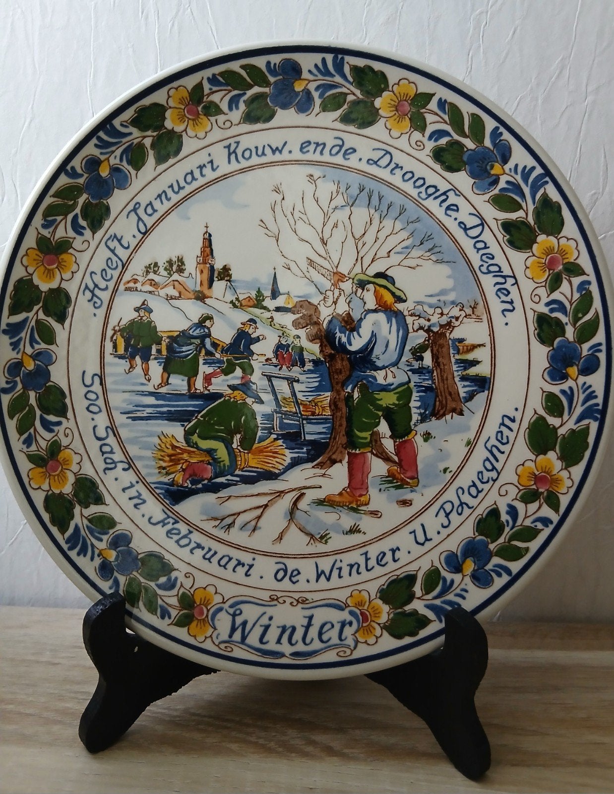 Goedewaagen Polychroom Wandbord Winter 24 Cm Nieuw, Ophalen of Verzenden
