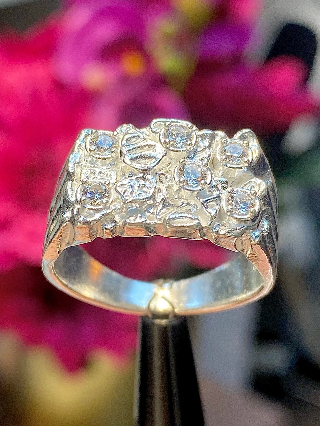 925 Zilveren Pietpiet Ring, 19 tot 20, Nieuw, Ophalen of Verzenden, Dame of Heer