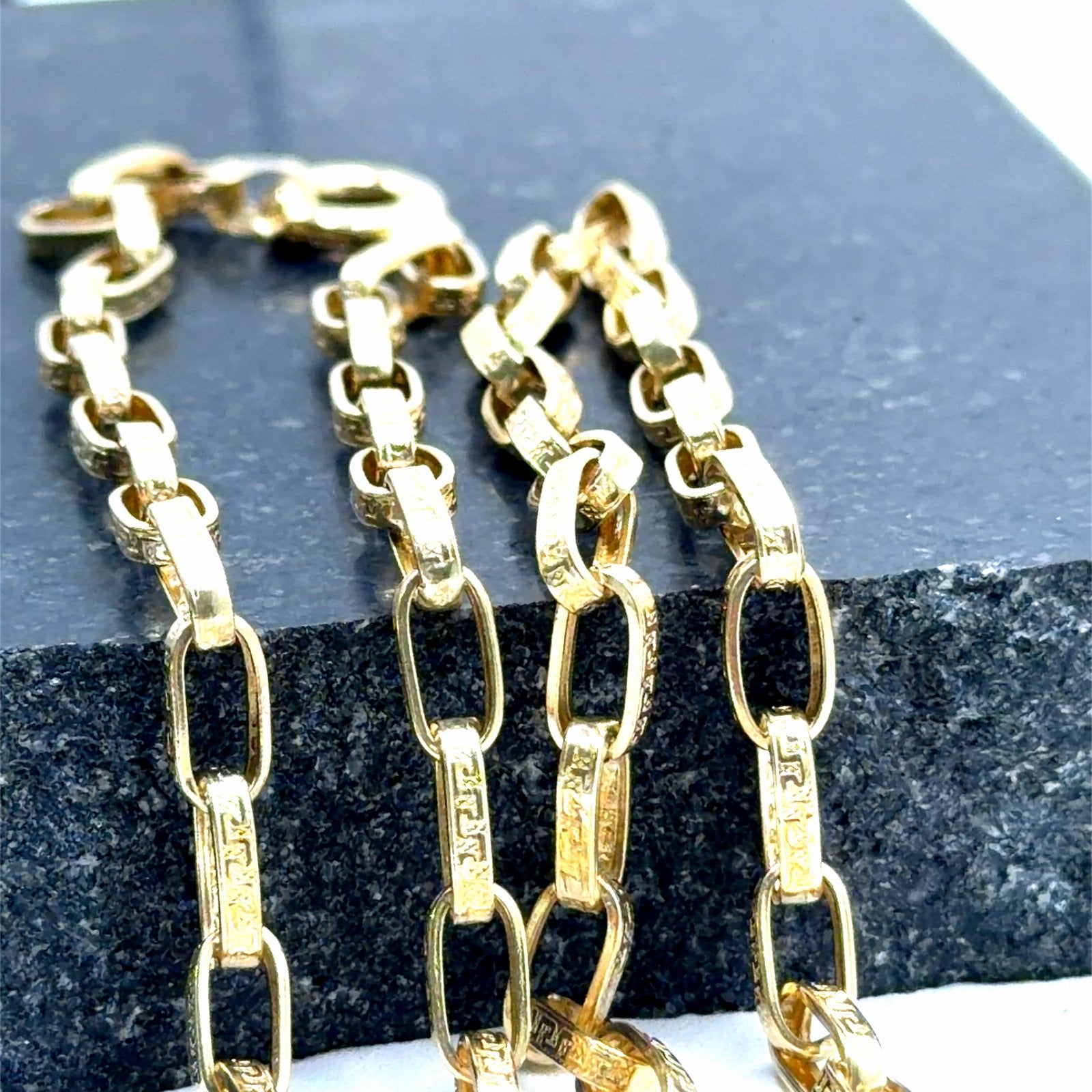 Gouden ketting met Griekse motieven, 14K, W, Nieuw, Ophalen of Verzenden, W