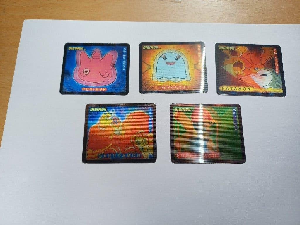 Digimon Digi-FX Lenticular kaarten- Upper Deck-3D-Ook p.stuk, Verzenden, Zo goed als nieuw