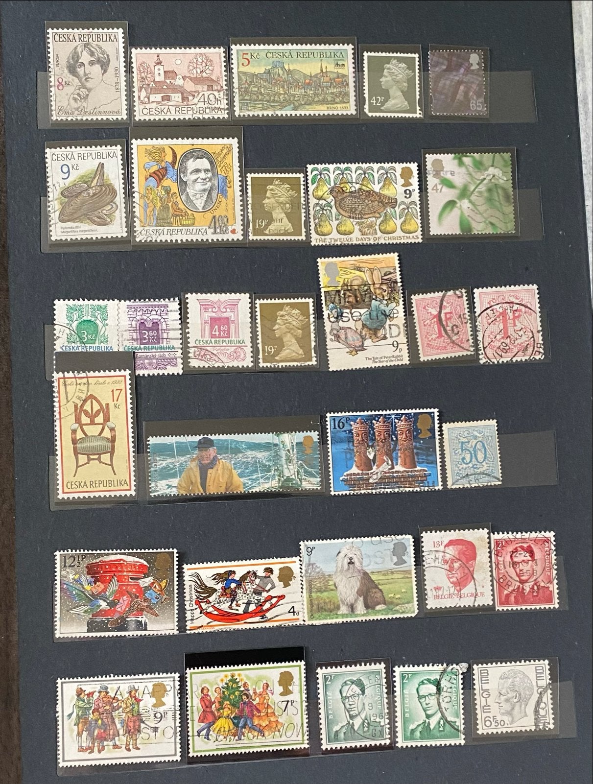 verzameling postzegels uit diverse landen, Ophalen of Verzenden, Overige landen, Gestempeld