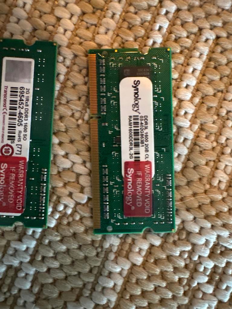 Te koop ddr ram voor synology nas, Ophalen of Verzenden, Zo goed als nieuw, DDR3, Desktop