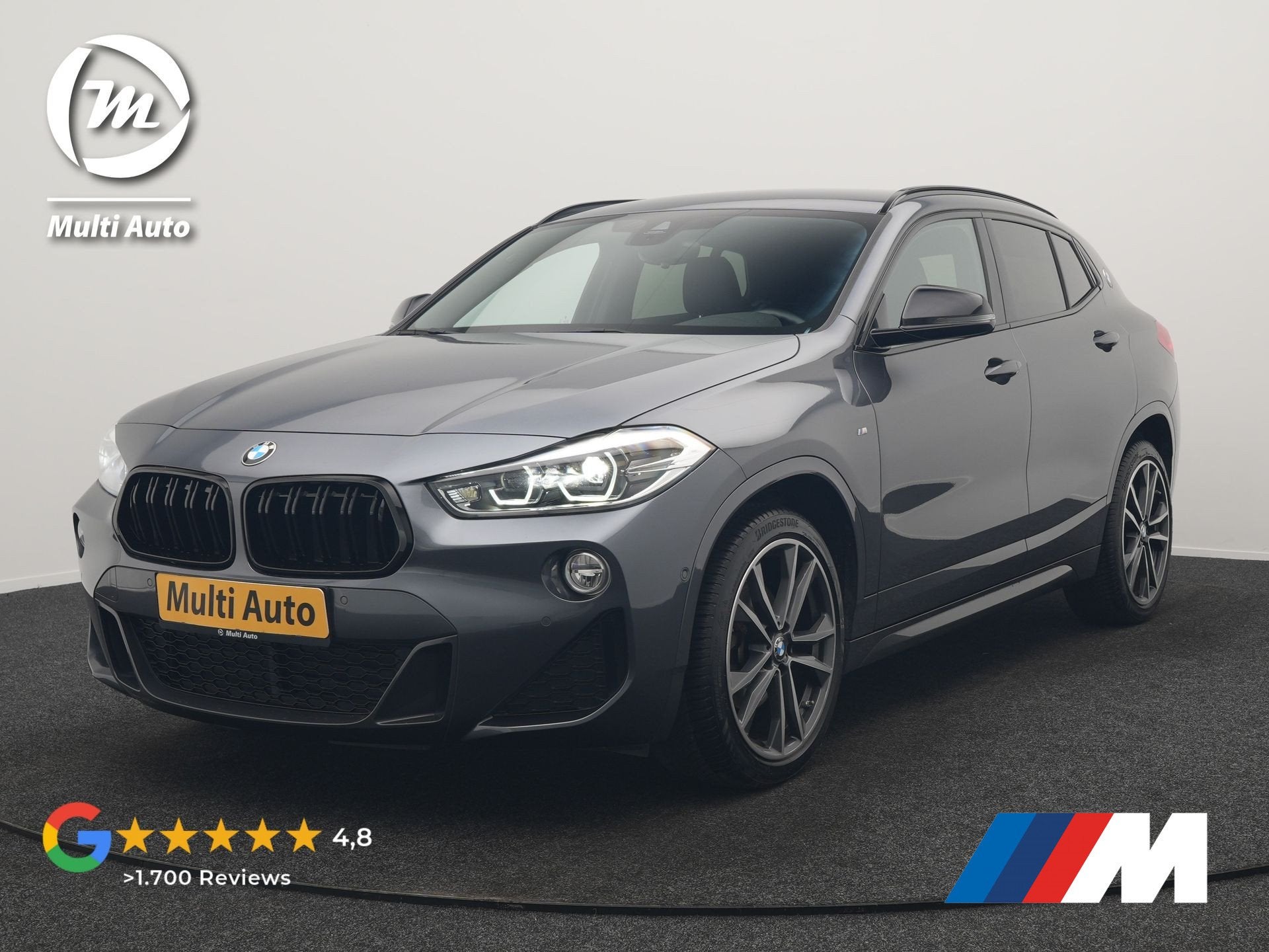BMW X2 sDrive18i M Sport 140pk Dealer O.H. | Camera | Ledere, Auto's, Gebruikt, Zwart, Leder, Bedrijf