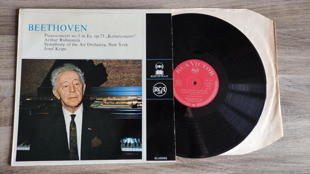 Beethoven symphonien no. 5 in Es op. 73 keizer konzert lp, Cd's en Dvd's, Ophalen of Verzenden, Zo goed als nieuw, 12 inch
