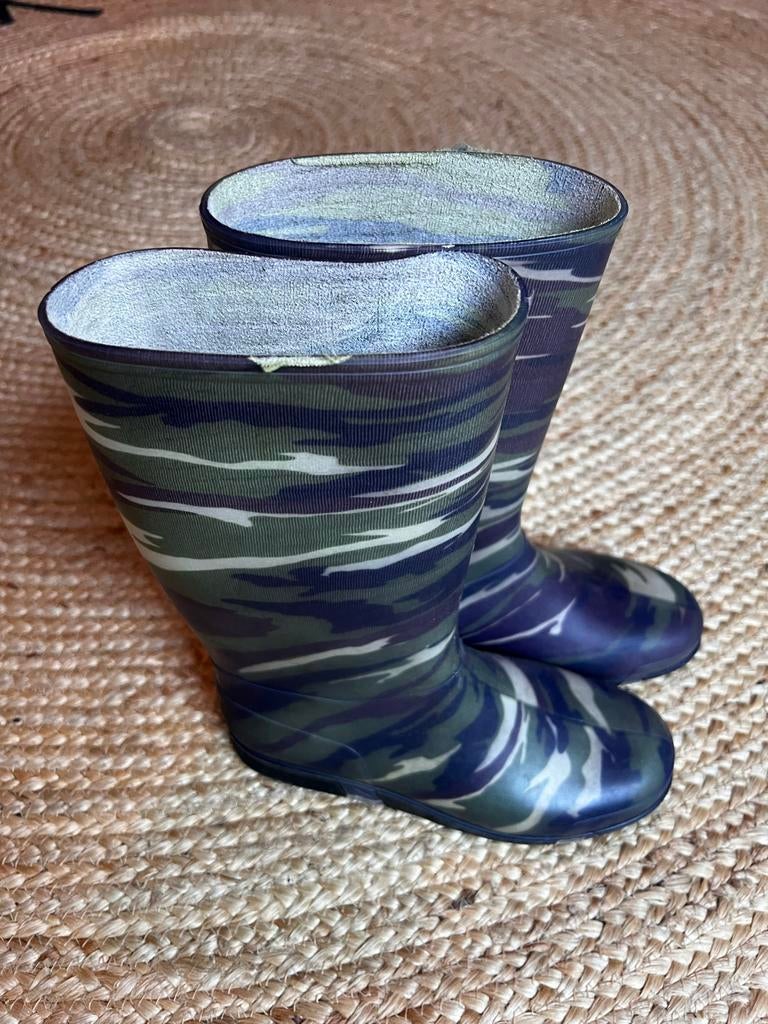 Stoere camouflage regenlaarzen - Maat 34, Ophalen, Gebruikt, Regenlaarzen, Kinderen