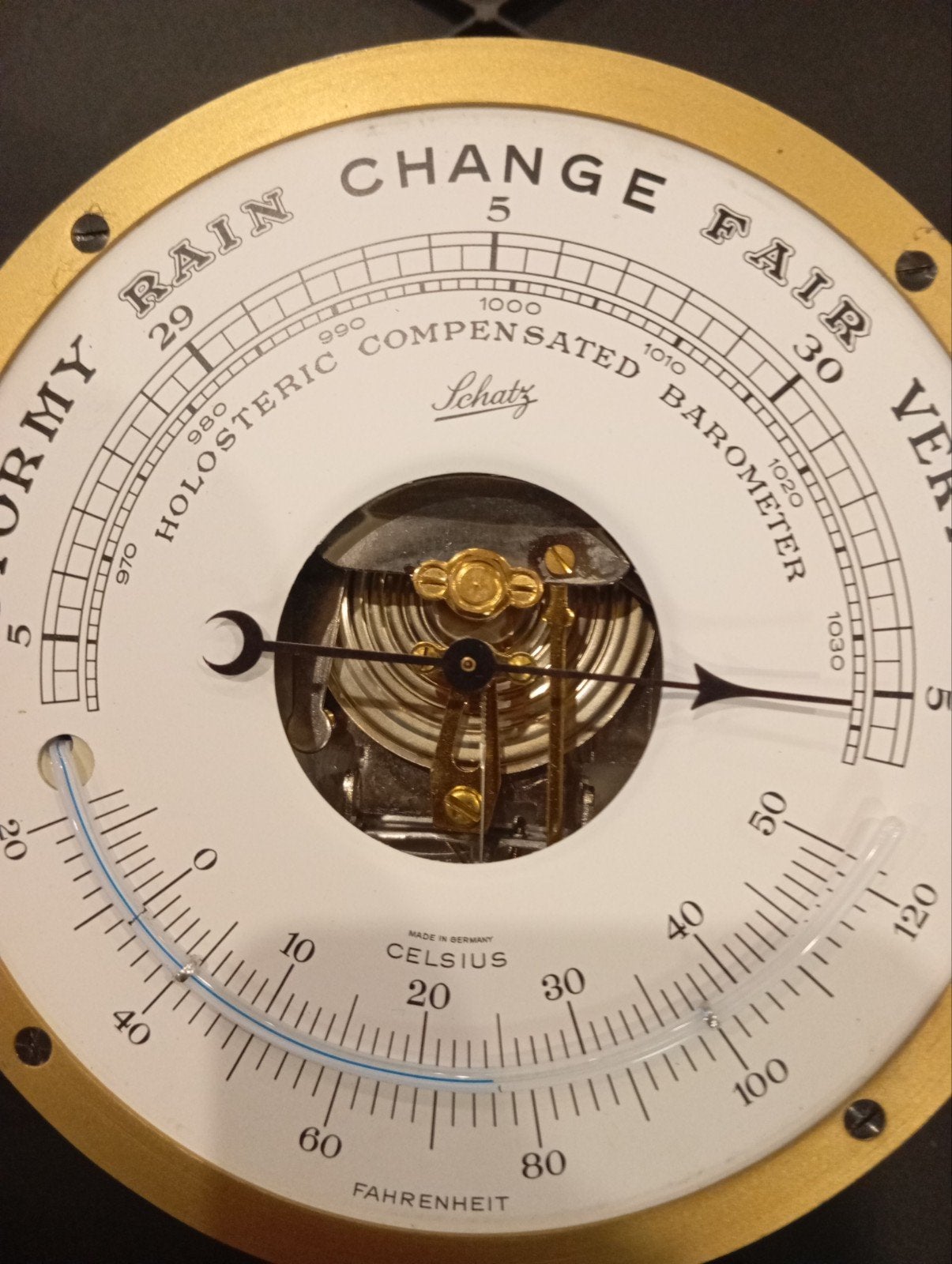 Schatz Holosterische Gecompenseerde Barometer, Ophalen of Verzenden