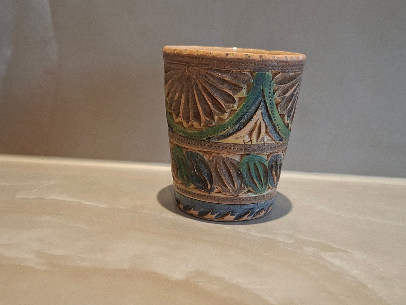 Aardewerk beker, Ophalen of Verzenden
