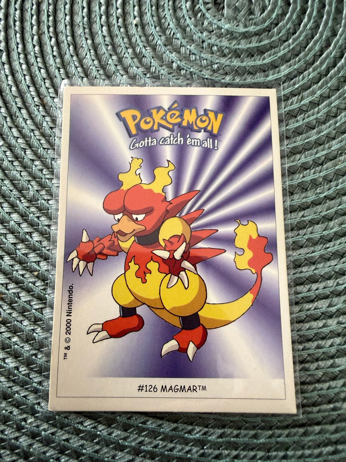 Dunkin Boomer Pokémon Magmar #126 kaart, Ophalen of Verzenden, Gebruikt, Losse kaart