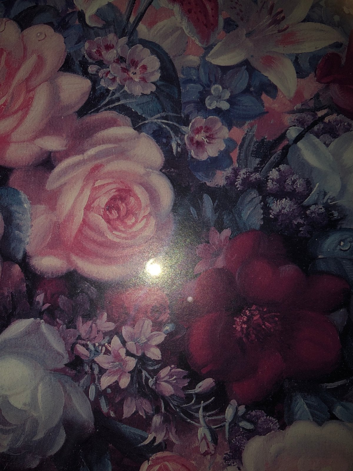 Mooi bloemenschilderij van Albert Williams, 57x60cm, Antiek en Kunst, Kunst | Schilderijen | Klassiek, Realistisch, Print, Papier