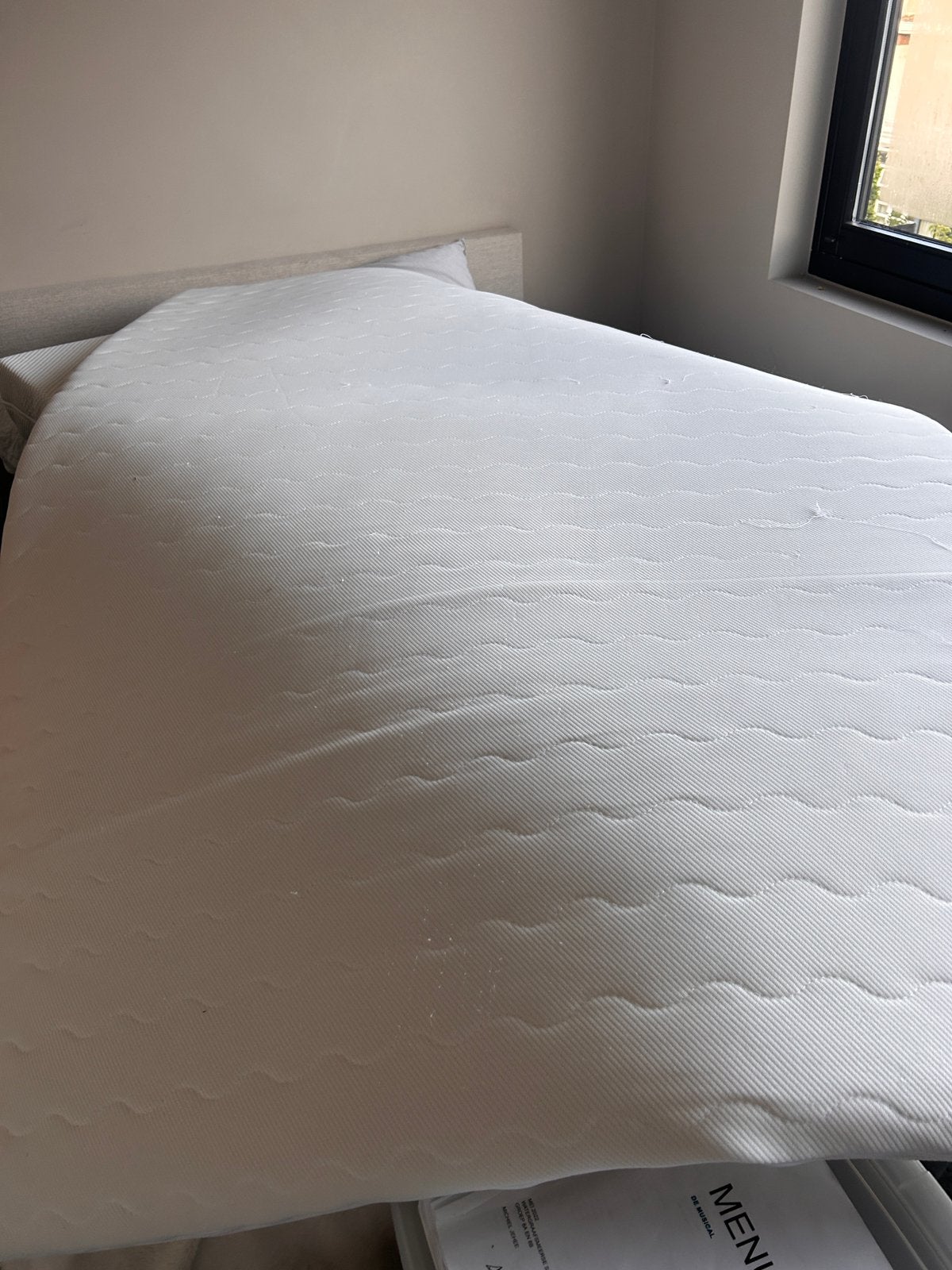 Foam dekmatras, Ophalen, Zo goed als nieuw, Tweepersoons, 140 cm