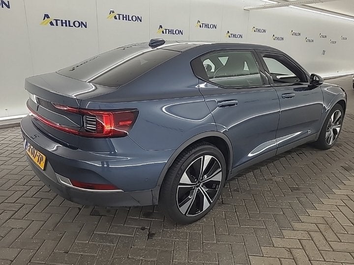 Polestar 2 Long Range Dual Motor 300kW 408pk 78kWh [PANO+PIL, Auto's, Stof, Gebruikt, Zwart, Blauw