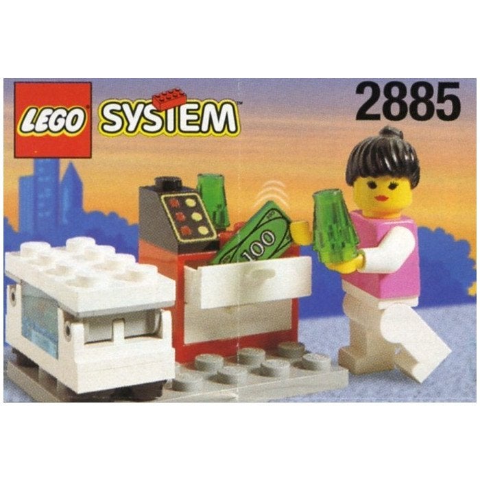 Lego System 2885 Ice Cream Seller (gedeeltelijk), Inclusief minifiguren, Gebruikt, Overige thema's, Lego