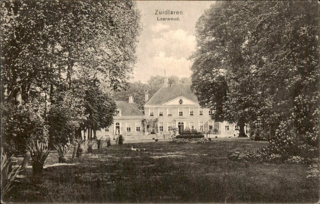 Zuidlaren - Laarwoud - Landhuis, Ophalen of Verzenden, 1920 tot 1940, Gelopen, Drenthe