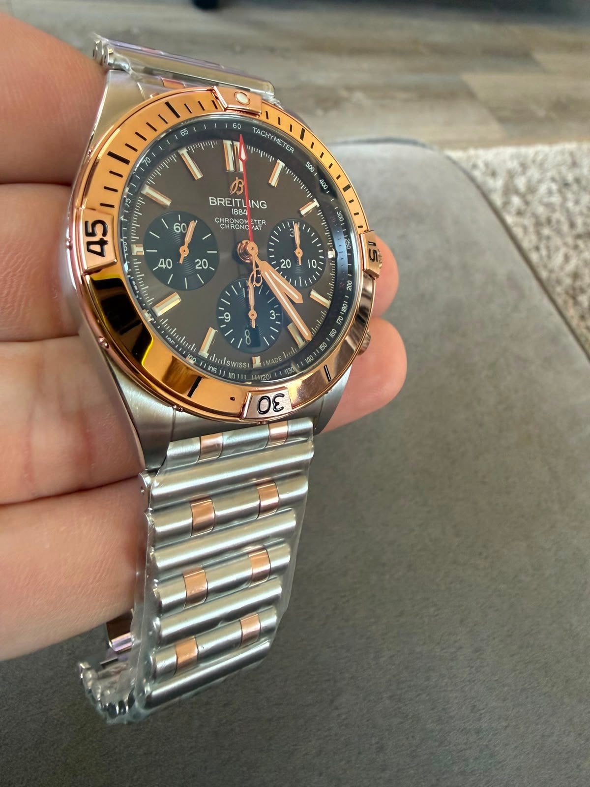 Breitling Chronomat B01 Bentley 42mm, Staal, Staal, Breitling, Polshorloge