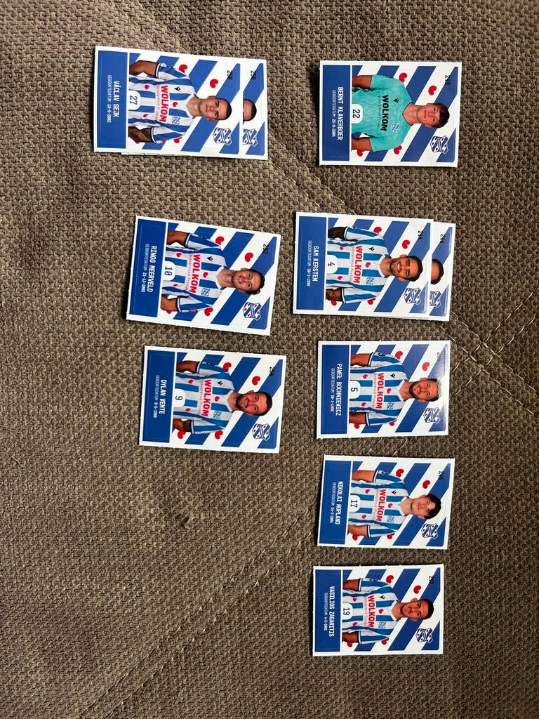 Plus voetbalplaatjes te koop/ruil - Diverse clubs, Verzamelen, Ophalen of Verzenden, Gebruikt, Overige binnenlandse clubs, Poster, Plaatje of Sticker