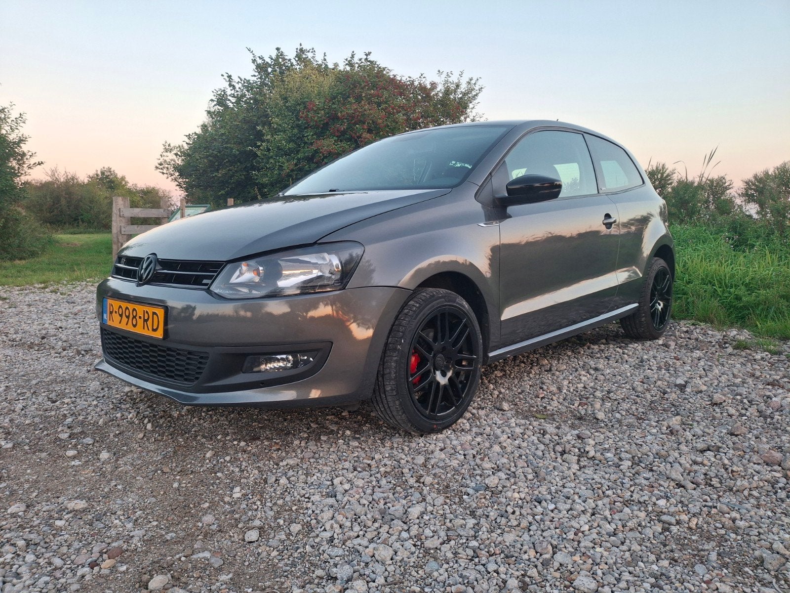 Volkswagen Polo 6r 1.2 2011 style, Auto's, Voorwielaandrijving, 40 €/maand, Zwart, 1198 cc