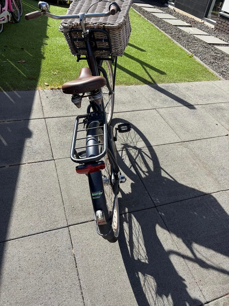 Cortina meiden fiets met mand - gebruikt, (Extra) lage instap, Velgrem, 47 tot 50 cm, Zo goed als nieuw