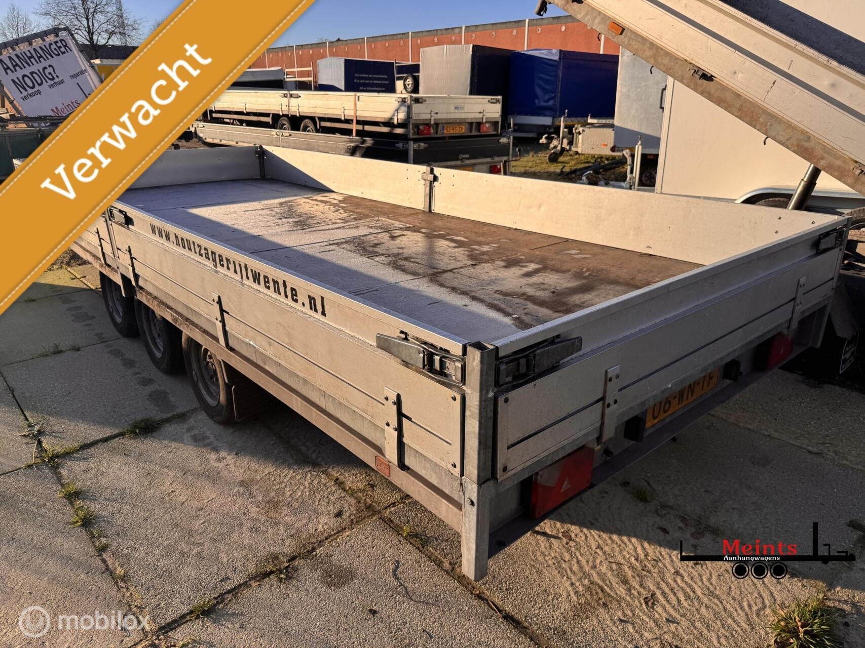 Hulco MEDAX-3 plateauwagen 3 asser 500x200 3500KG, Auto diversen, Aanhangers en Bagagewagens, Gebruikt