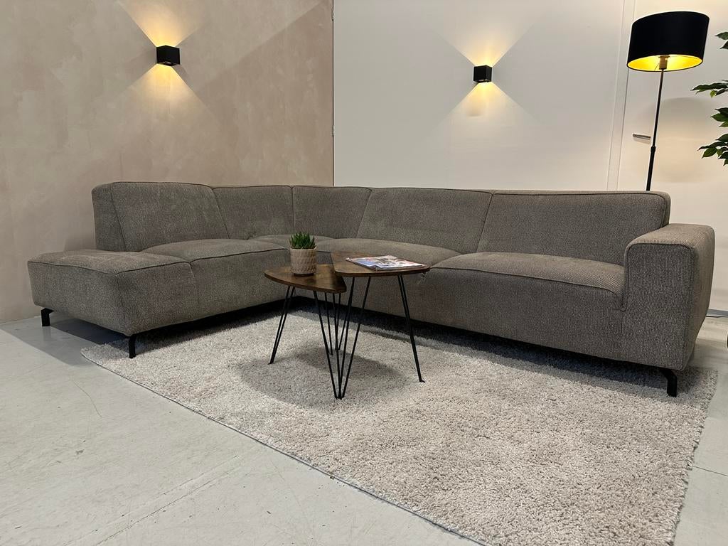 GRATIS BEZORGING | zandkleurige hoekbank | gereinigd, Huis en Inrichting, Banken | Bankstellen, 250 tot 300 cm, X5 home, Hoekbank