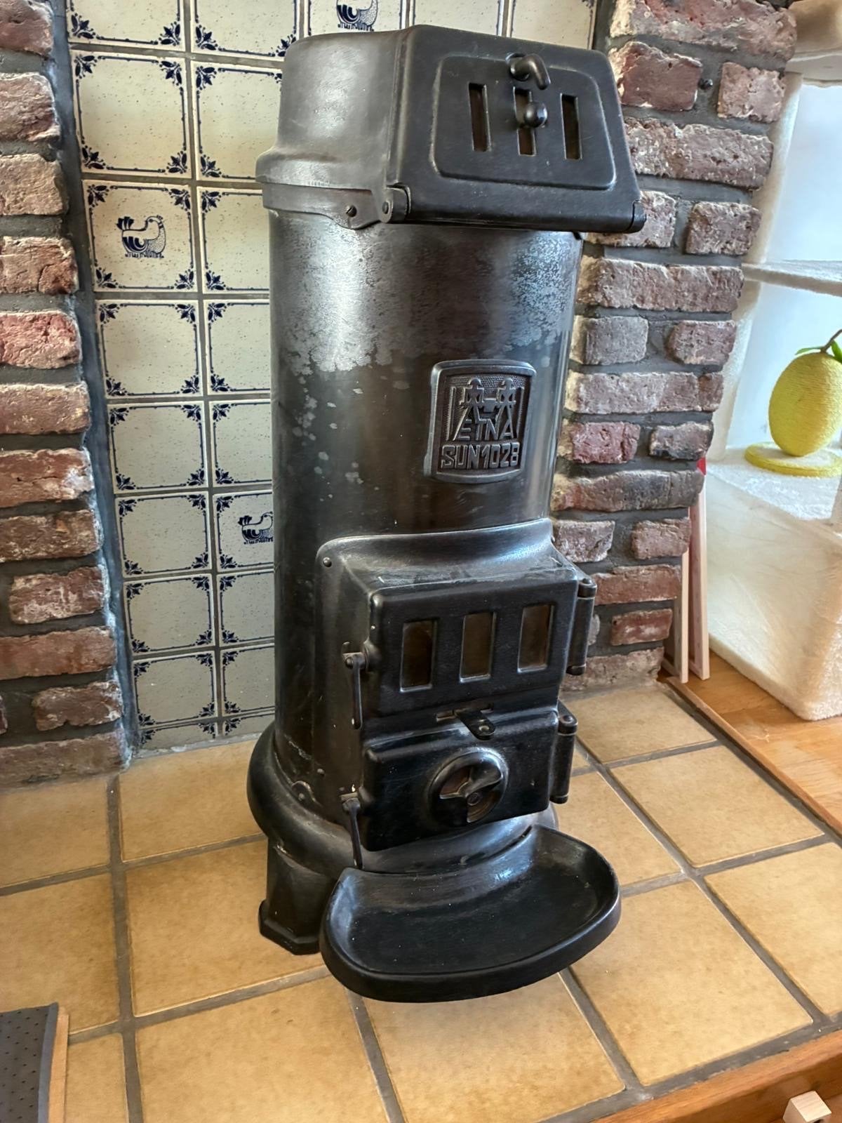 Vintage Etna SUN 1028 Kolenkachel - Klassieke Warmtebron, Ophalen, Gebruikt, Overige brandstoffen, Vrijstaand