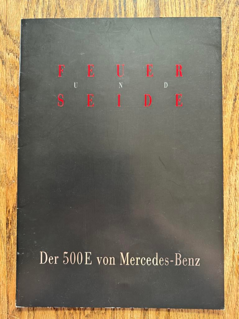 Mercedes-Benz W124 500 E Brochure 1990, Ophalen of Verzenden