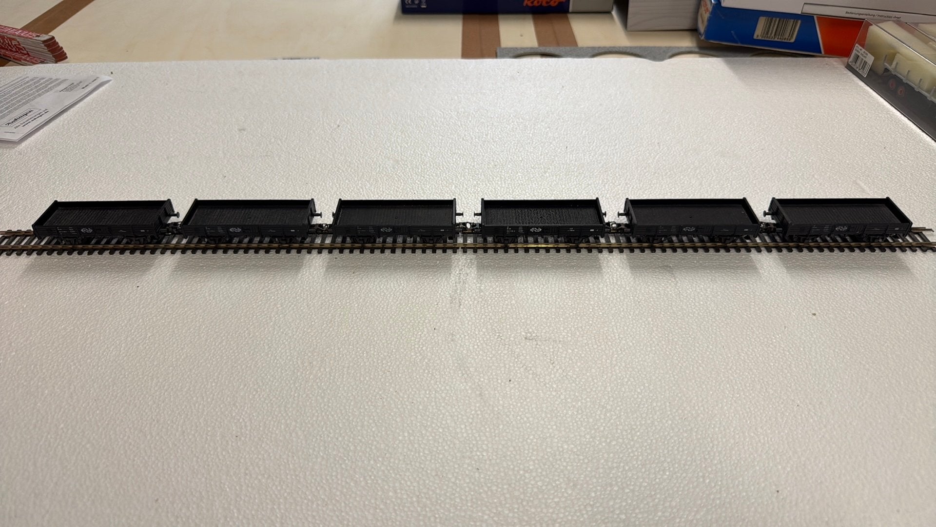6 Roco zandwagens, Gelijkstroom, Wagon, Ophalen of Verzenden, Roco