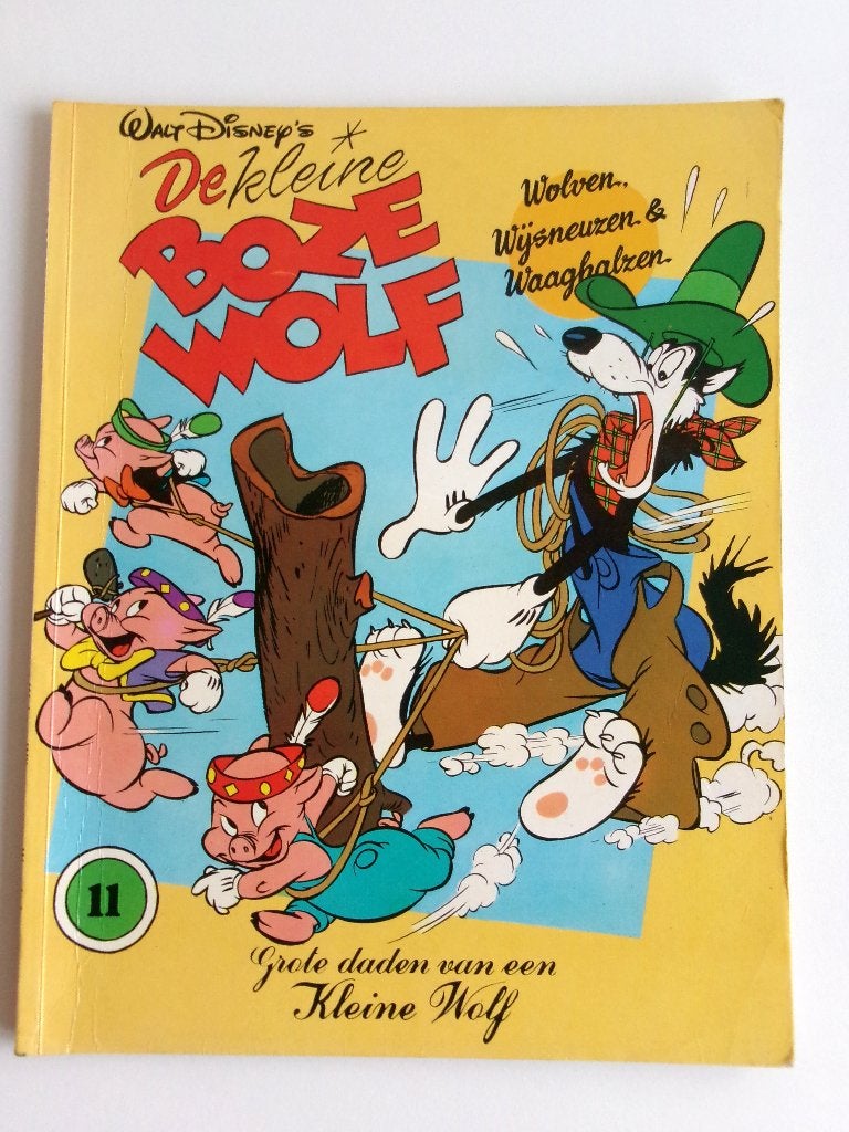 Stripboek - De Kleine Boze Wolf NR. 11, Gelezen, Eén stripboek, Walt Disney Studio's, Ophalen of Verzenden