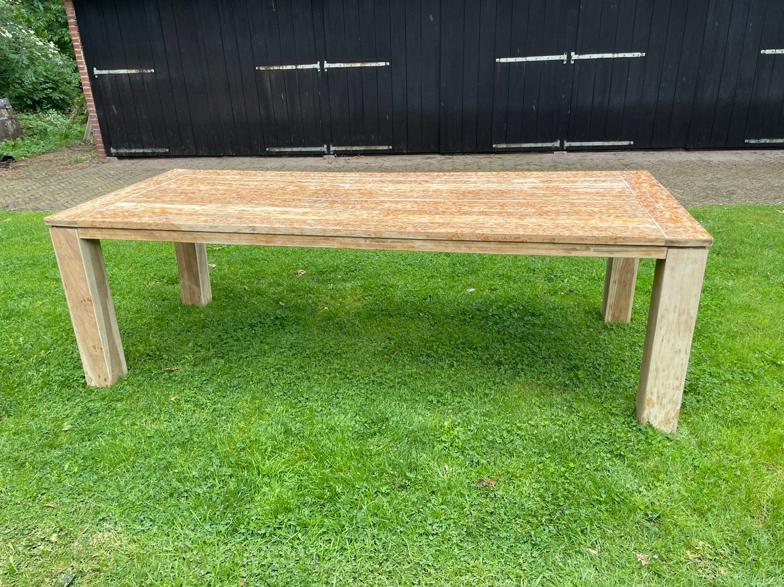 Tuintafel, teak, teakhouten, 240x100, Garden, buitentafel, Ophalen, Zo goed als nieuw, Rechthoekig, Teakhout