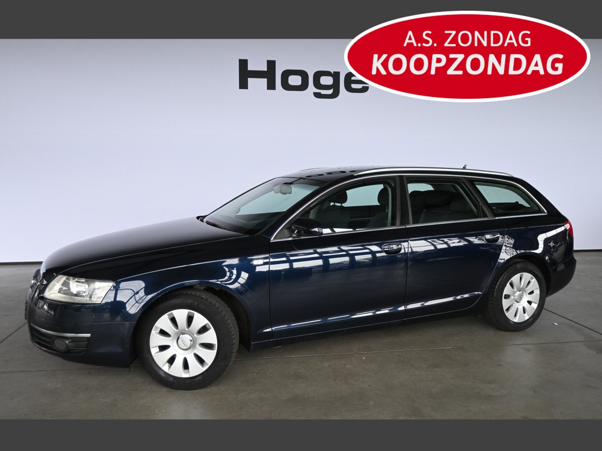 Audi A6 Avant 2.4 Pro Line Clima Cruise control Navigatie Tr, Stof, Zwart, Blauw, Parkeersensor
