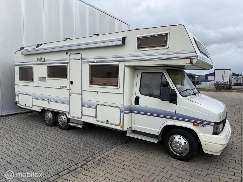 Eura Mobil alkoof klassiek model 6 gordels Airco dubbellucht, Caravans en Kamperen, Campers, Luifel, Bedrijf, Tot en met 3, Rondzit