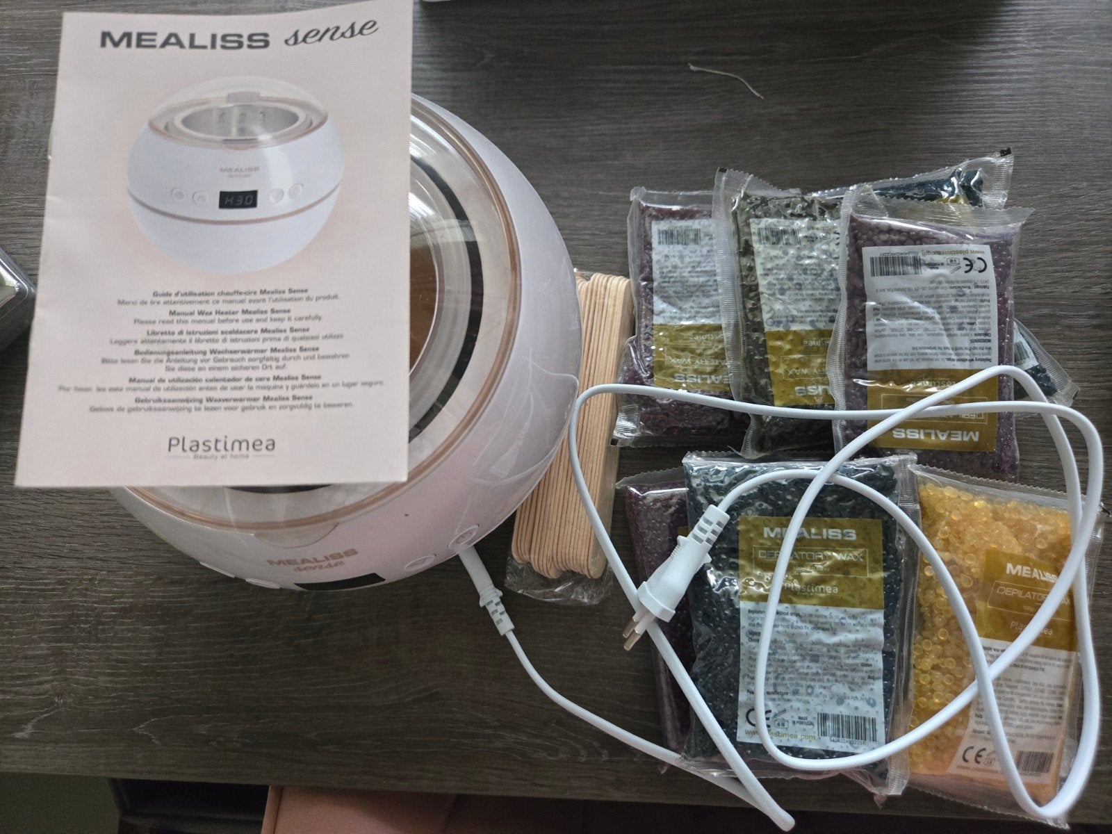waxapparaat mealiss sensor met parels en spatels 1x gebruikt, Verzenden, Zo goed als nieuw, Scheren en Epileren