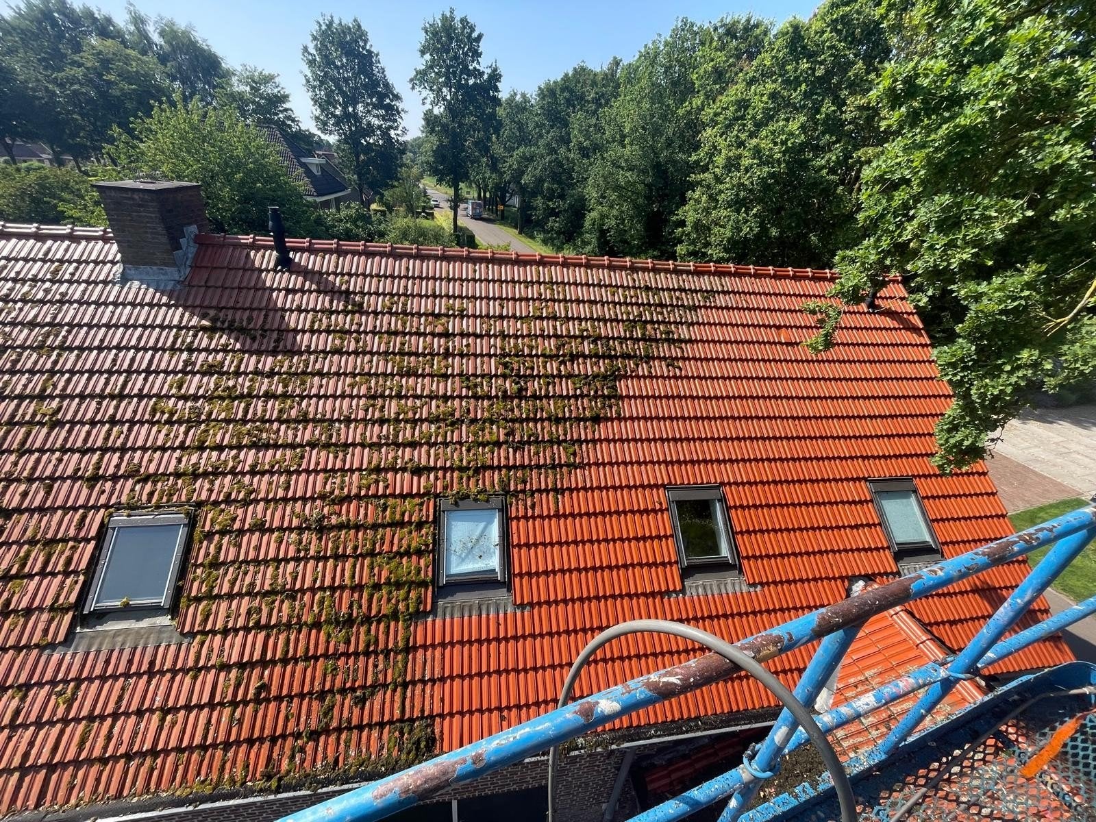 Dak - gevel - terras  schoon met stoom !, Schoonmaken woning