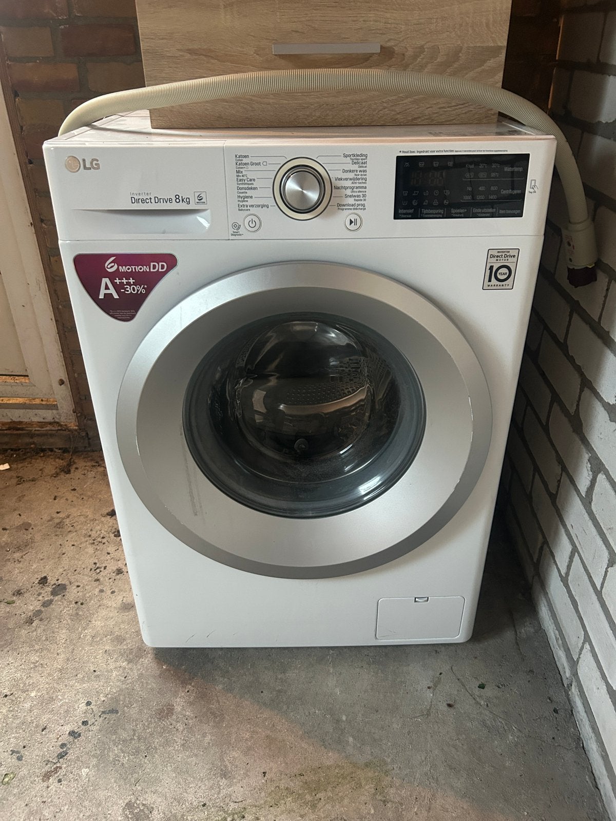 Wasmachine LG, Ophalen, Gebruikt, Energieklasse A of zuiniger, Voorlader