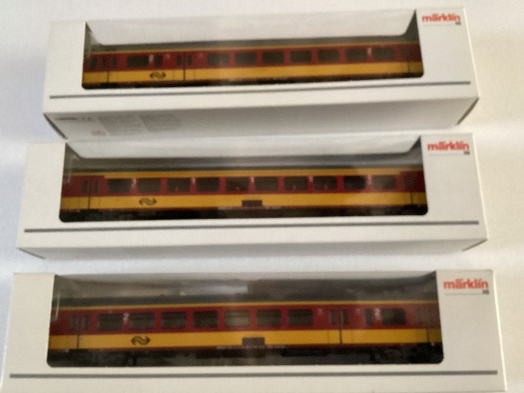 3 x Marklin Benelux ICR rijtuigen., Wisselstroom, Wagon, Ophalen of Verzenden, Märklin