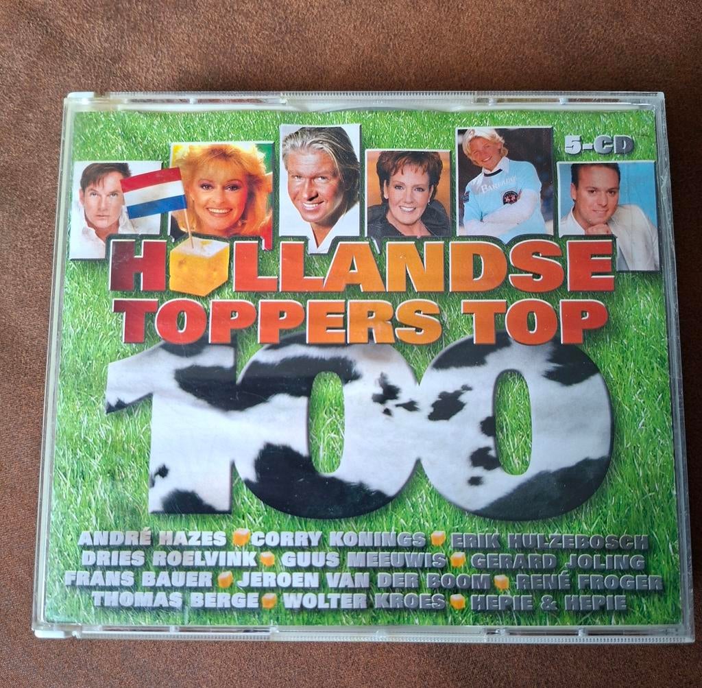 Hollandse toppers 5cd box, Ophalen of Verzenden, Gebruikt, Levenslied of Smartlap