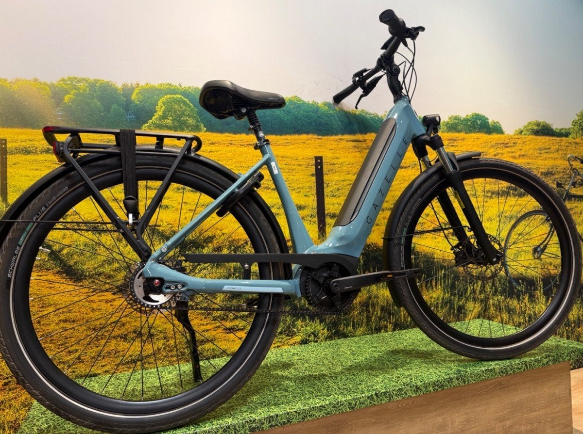 Gazelle Ulitimate C5 HMB Lage instap Denim Blue 49cm, Fietsen en Brommers, Ophalen, Gebruikt, -, -