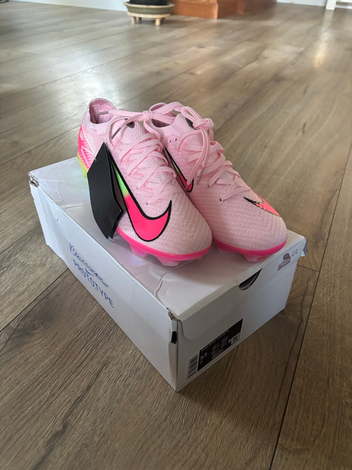 Nike Zoom Vapor 15 Elite FG Voetbalschoenen Roze Maat 38, Ophalen of Verzenden, Nieuw, Schoenen