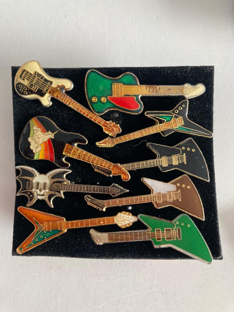 Gitaren speldjes, Verzamelen, Speldjes, Pins en Buttons, Verzenden, Gebruikt, Overige onderwerpen, Speldje of Pin