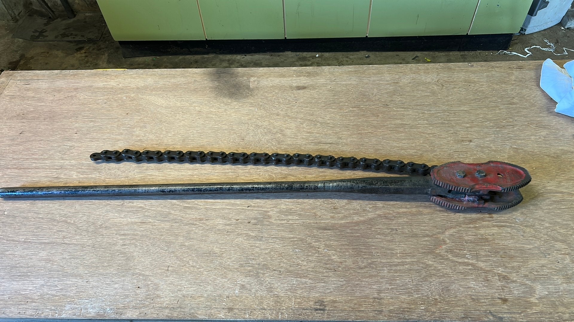 Ketting tang 128cm lang, Ophalen of Verzenden