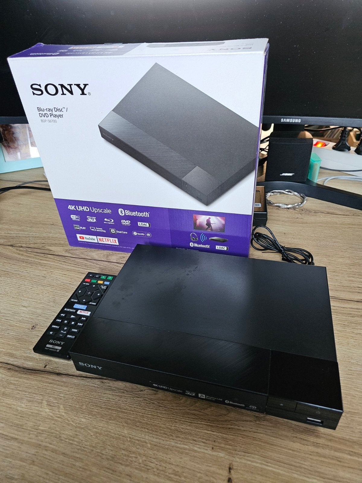 Sony BDP-S6700 Blu-ray/DVD Speler met 4K Upscale & Wi-Fi, Ophalen of Verzenden, Zo goed als nieuw, Sony