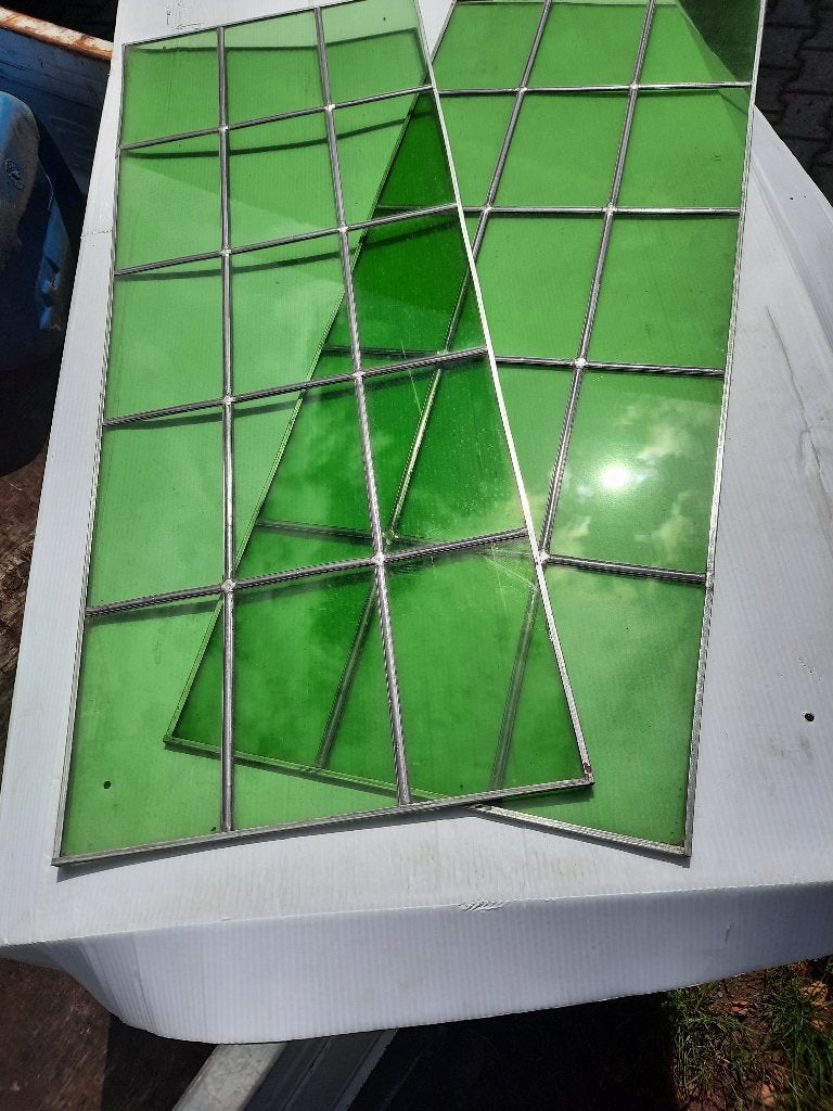 Glas in lood, Doe-het-zelf en Verbouw, Glas en Ramen, Ophalen, Gebruikt, Minder dan 80 cm, Minder dan 80 cm