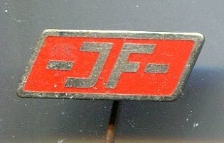 JF- STOLL landbouwmachines speldje ( E_227), Verzenden, Zo goed als nieuw, Transport, Speldje of Pin