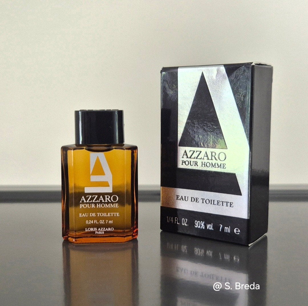 Azzaro - pour Homme - miniatuur met doosje, Verzamelen, Ophalen of Verzenden, Zo goed als nieuw, Miniatuur, Gevuld