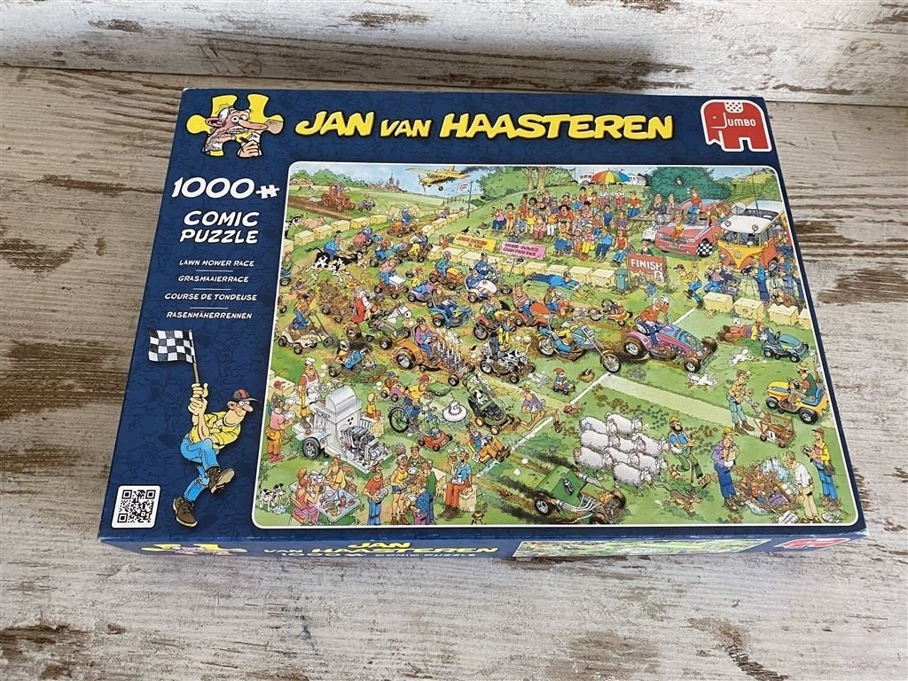 jan van haasteren - grasmaaierrace 1000 stuks [s948], Verzenden, 500 t/m 1500 stukjes, Zo goed als nieuw